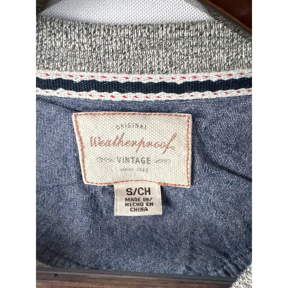 Men’s Weatherproof Small Light Gray Crewneck
